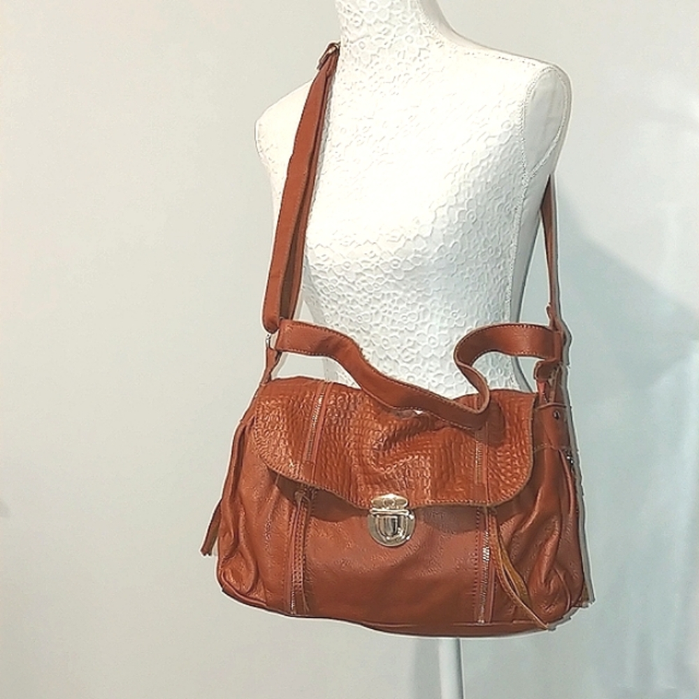 Leather Shoulder purse brown NEW